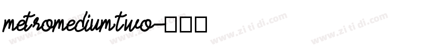 metromedium two字体转换